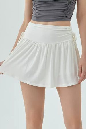 Casual Day Outfits, Easy Trendy Outfits French Sun Tennis Skirt in White