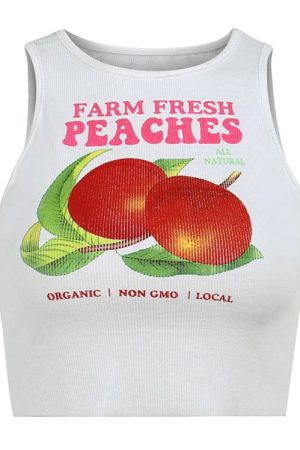 Casual Day Outfits, Easy Trendy Outfits Fresh Peaches Ribbed Top