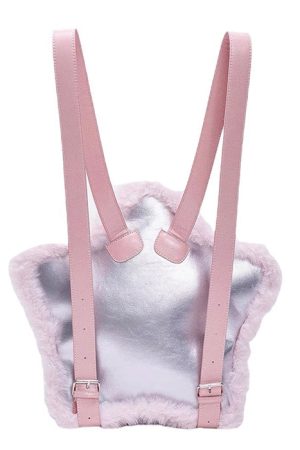 Casual Day Outfits, Easy Trendy Outfits Furry Star-Shaped Backpack