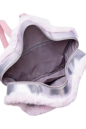 Casual Day Outfits, Easy Trendy Outfits Furry Star-Shaped Backpack