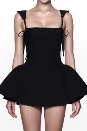 Casual Day Outfits, Easy Trendy Outfits Gardens in Bloom Bow-Tie Mini Dress