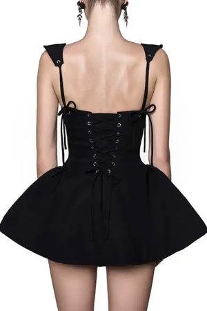 Casual Day Outfits, Easy Trendy Outfits Gardens in Bloom Bow-Tie Mini Dress