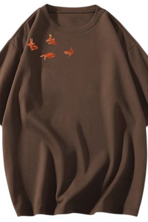 Casual Day Outfits, Easy Trendy Outfits Goldfish Aesthetic Graphic Tee