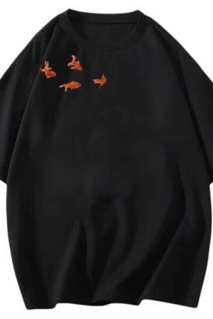 Casual Day Outfits, Easy Trendy Outfits Goldfish Aesthetic Graphic Tee