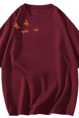 Casual Day Outfits, Easy Trendy Outfits Goldfish Aesthetic Graphic Tee