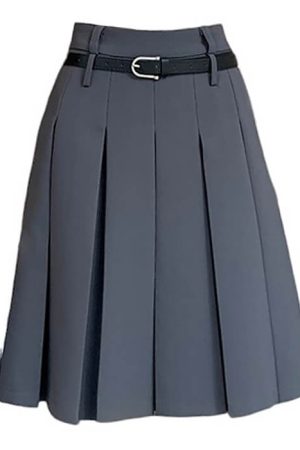 Casual Day Outfits, Easy Trendy Outfits Good Manners Midi Pleated Skirt