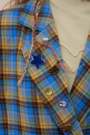 Casual Day Outfits, Easy Trendy Outfits Good Manners Oversized Plaid Blazer