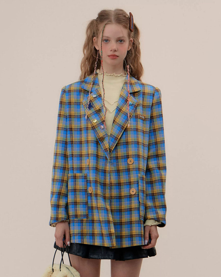 Casual Day Outfits, Easy Trendy Outfits Good Manners Oversized Plaid Blazer Casual Day Outfits, Easy Trendy Outfits Good Manners Oversized Plaid Blazer