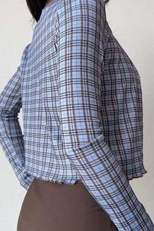 Casual Day Outfits, Easy Trendy Outfits Gossip Goes Around Plaid Top + Cardigan Set