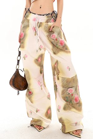 Casual Day Outfits, Easy Trendy Outfits Gossip Team Floral Cargo Pants