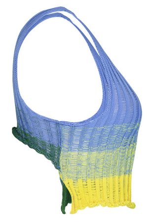 Casual Day Outfits, Easy Trendy Outfits Gradient Crochet Top