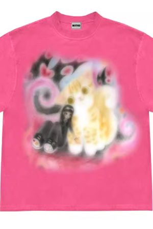 Casual Day Outfits, Easy Trendy Outfits Graffiti Dreams Cat T-Shirt