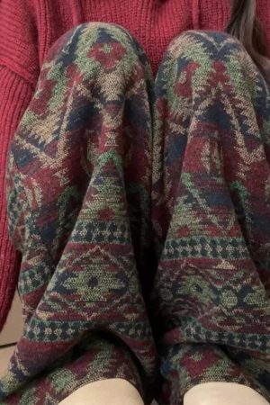 Casual Day Outfits, Easy Trendy Outfits Grandma Aesthetic Patterned Pants