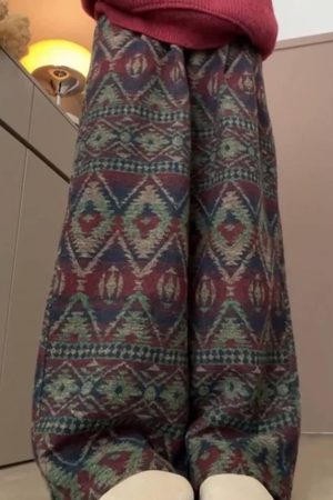 Casual Day Outfits, Easy Trendy Outfits Grandma Aesthetic Patterned Pants