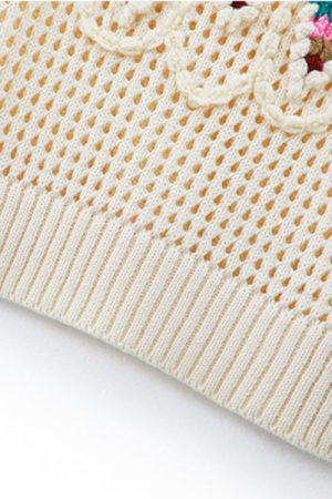 Casual Day Outfits, Easy Trendy Outfits Grandmacore Cropped Knit Vest