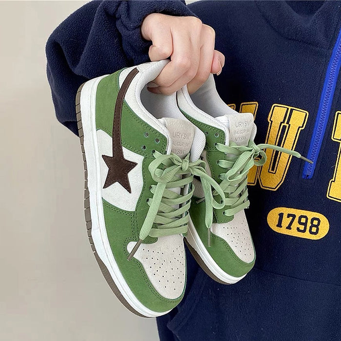 Casual Day Outfits, Easy Trendy Outfits Green & Black Aesthetic Star Sneakers Casual Day Outfits, Easy Trendy Outfits Green & Black Aesthetic Star Sneakers