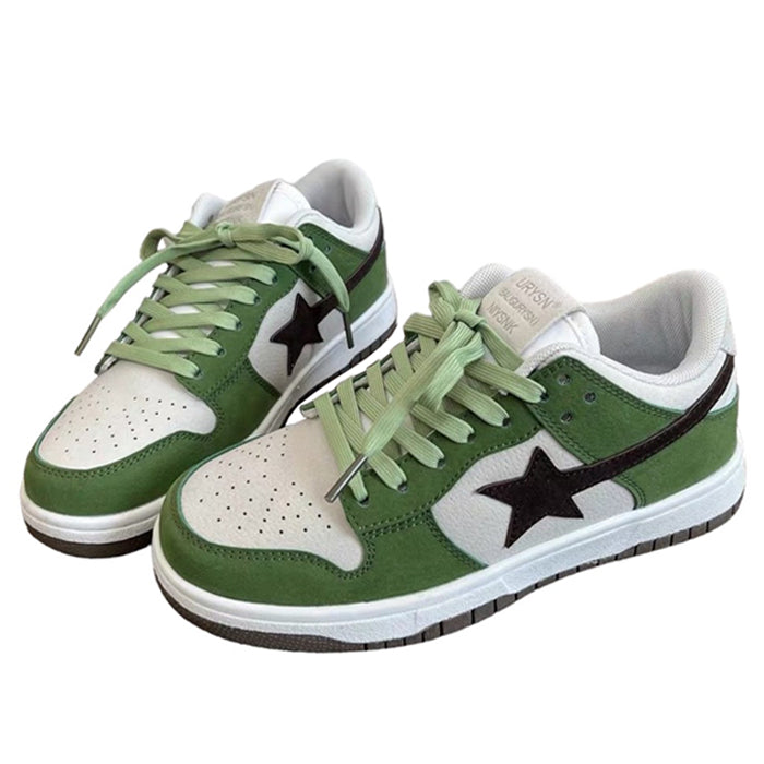 Casual Day Outfits, Easy Trendy Outfits Green & Black Aesthetic Star Sneakers Casual Day Outfits, Easy Trendy Outfits Green & Black Aesthetic Star Sneakers