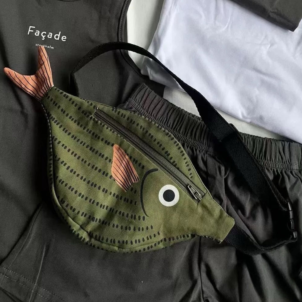 Casual Day Outfits, Easy Trendy Outfits Green Fish Waist Bag Casual Day Outfits, Easy Trendy Outfits Green Fish Waist Bag