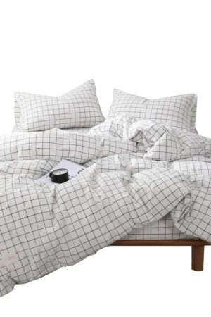 Casual Day Outfits, Easy Trendy Outfits Grid Bedding Set