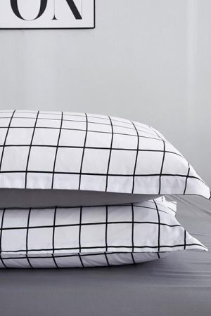 Casual Day Outfits, Easy Trendy Outfits Grid Bedding Set
