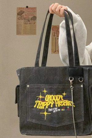 Casual Day Outfits, Easy Trendy Outfits Groovy Trippy Heart Tote Bag