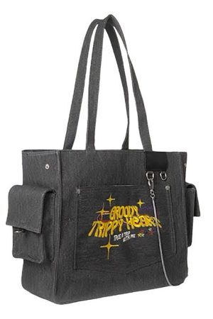 Casual Day Outfits, Easy Trendy Outfits Groovy Trippy Heart Tote Bag