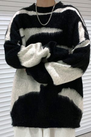 Casual Day Outfits, Easy Trendy Outfits Grunge Aesthetic Fuzzy Sweater