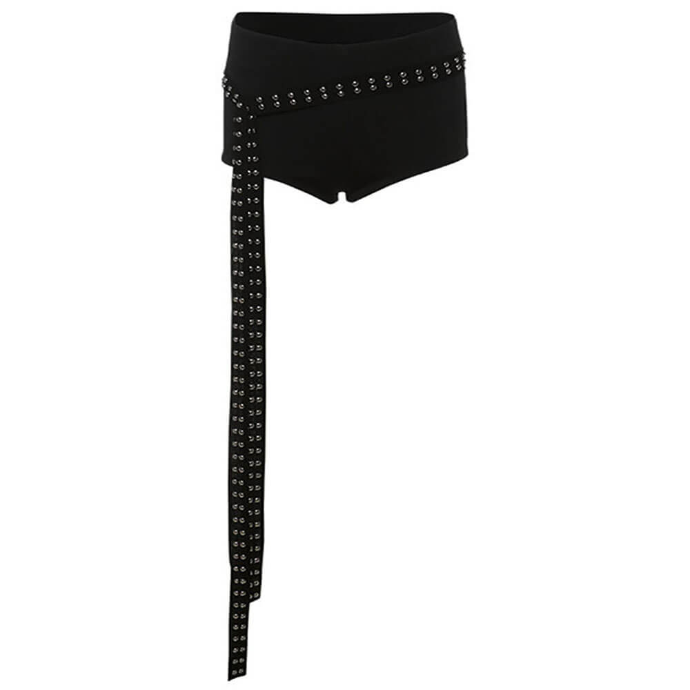 Casual Day Outfits, Easy Trendy Outfits Grunge Asymmetric Top & Mini Shorts Co-Ord Casual Day Outfits, Easy Trendy Outfits Grunge Asymmetric Top & Mini Shorts Co-Ord