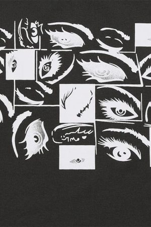 Casual Day Outfits, Easy Trendy Outfits Grunge Eyes Long Sleeve Tee