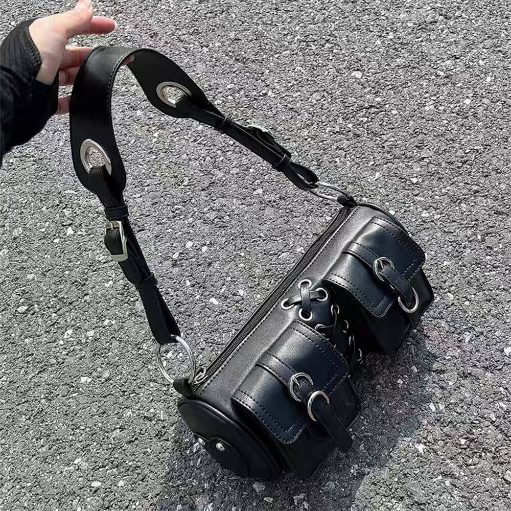 Casual Day Outfits, Easy Trendy Outfits Grunge Lace Up Underarm Bag Casual Day Outfits, Easy Trendy Outfits Grunge Lace Up Underarm Bag