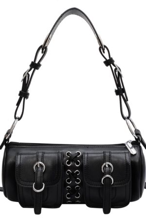 Casual Day Outfits, Easy Trendy Outfits Grunge Lace Up Underarm Bag