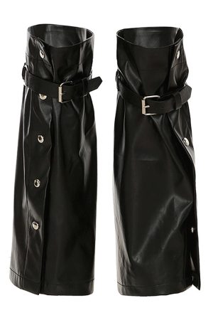 Casual Day Outfits, Easy Trendy Outfits Grunge Leather Leg Warmers