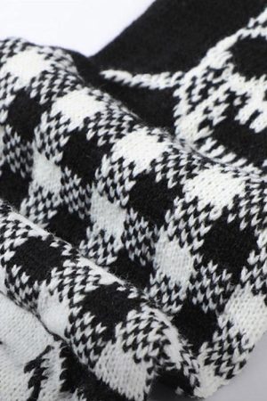 Casual Day Outfits, Easy Trendy Outfits Grunge Skull Knitted Scarf