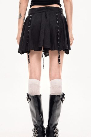 Casual Day Outfits, Easy Trendy Outfits Grunge Sleaze Layered Mini Skirt
