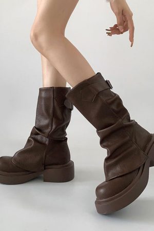 Casual Day Outfits, Easy Trendy Outfits Grunge Style Slouch Boots