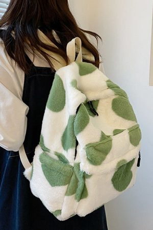 Casual Day Outfits, Easy Trendy Outfits Heart Crush Fuzzy Backpack