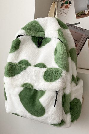 Casual Day Outfits, Easy Trendy Outfits Heart Crush Fuzzy Backpack