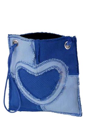 Casual Day Outfits, Easy Trendy Outfits Heart Patchwork Purse