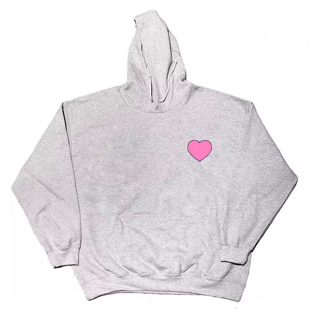 Casual Day Outfits, Easy Trendy Outfits Heart Print Hoodie Casual Day Outfits, Easy Trendy Outfits Heart Print Hoodie