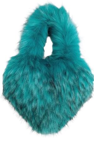 Casual Day Outfits, Easy Trendy Outfits Heart Shape Fuzzy Handbag