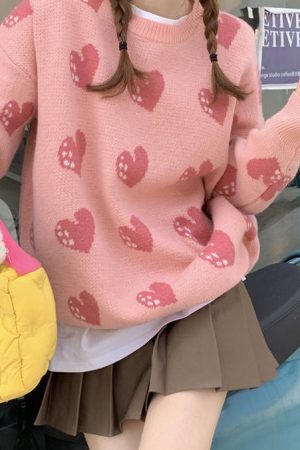 Casual Day Outfits, Easy Trendy Outfits Heart Stealer Knit Sweater