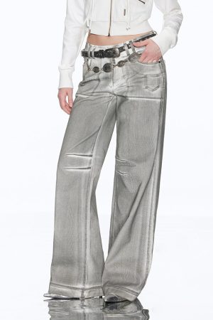 Casual Day Outfits, Easy Trendy Outfits High Fashion Silver Jeans