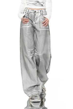 Casual Day Outfits, Easy Trendy Outfits High Fashion Silver Jeans