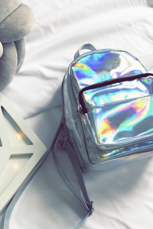 Casual Day Outfits, Easy Trendy Outfits Holo Mini Backpack