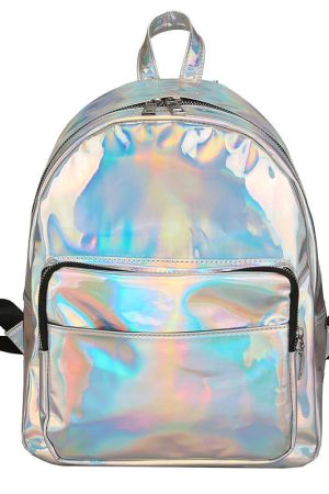 Casual Day Outfits, Easy Trendy Outfits Holo Mini Backpack