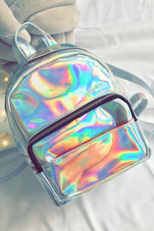 Casual Day Outfits, Easy Trendy Outfits Holo Mini Backpack