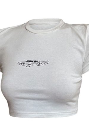 Casual Day Outfits, Easy Trendy Outfits Hot Wheels Crop Top