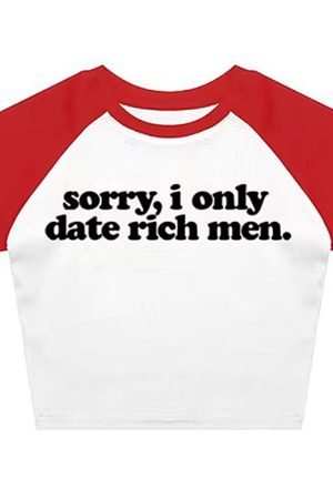 Casual Day Outfits, Easy Trendy Outfits I Date Only Rich Men Y2K Crop Top