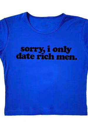 Casual Day Outfits, Easy Trendy Outfits I Date Only Rich Men Y2K Crop Top