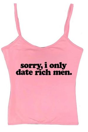 Casual Day Outfits, Easy Trendy Outfits I Date Only Rich Men Y2K Tank Top